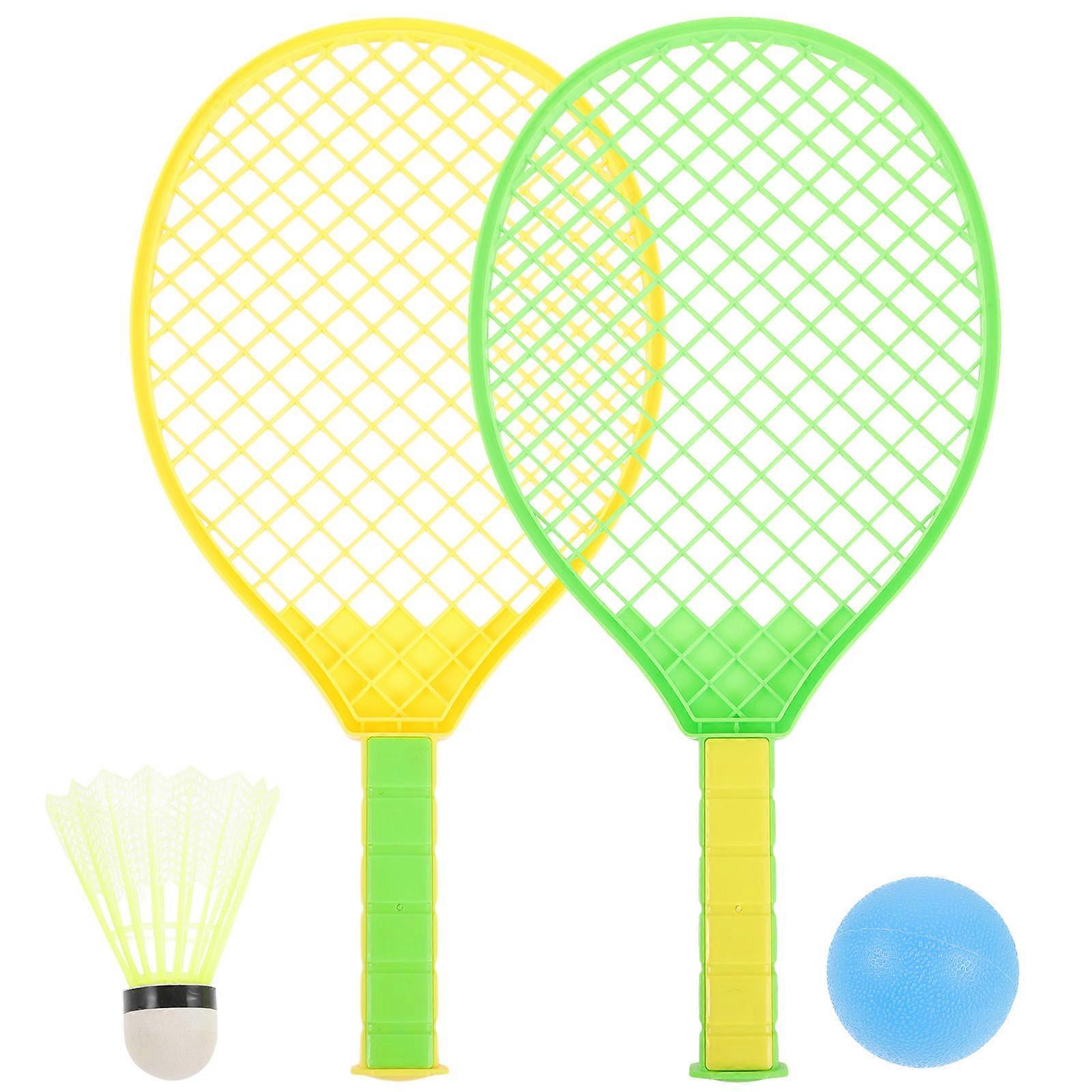 Plastic Badminton Racket Set with Shuttlecocks – Lightweight Outdoor Game Kit for Beginners – Ideal for Park, Beach, or Backyard Play – Random Color