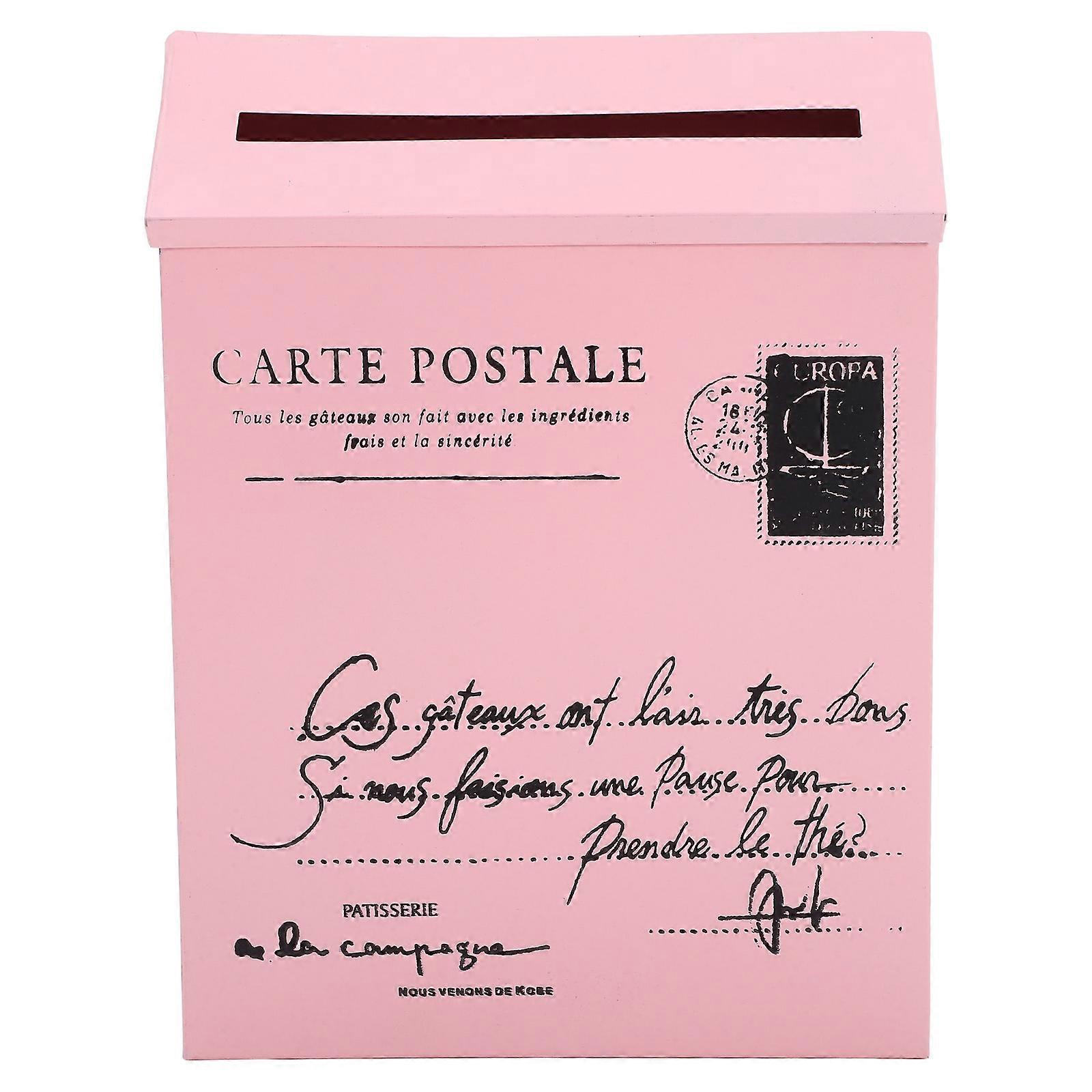 It sounds like you're describing or looking to promote a **vintage style wall mount iron letter box** that serves both functional and decorative