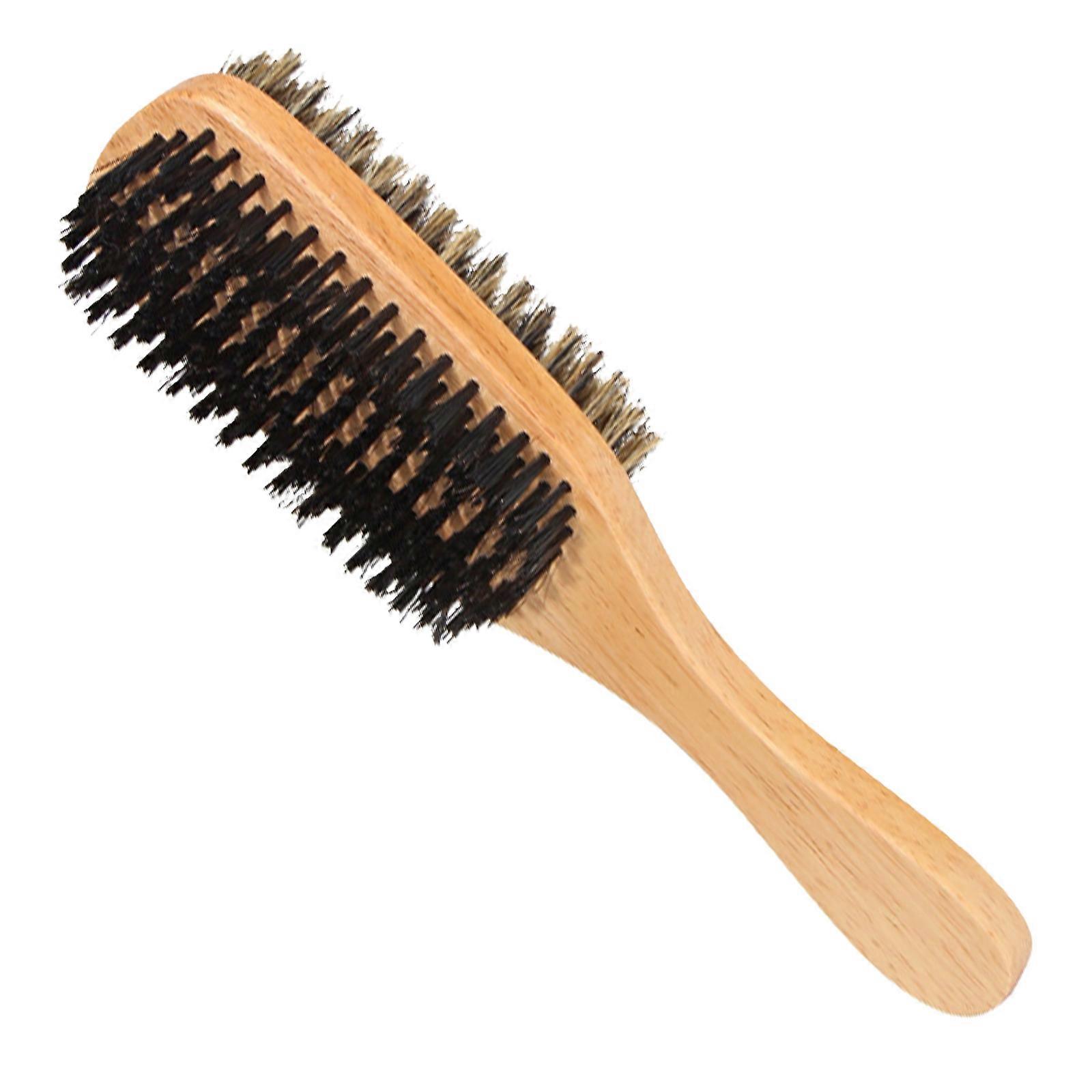 Yellow Beard Brush with Bristles and Nylon for Men to Exfoliate Skin and Reduce Itch 1 pc