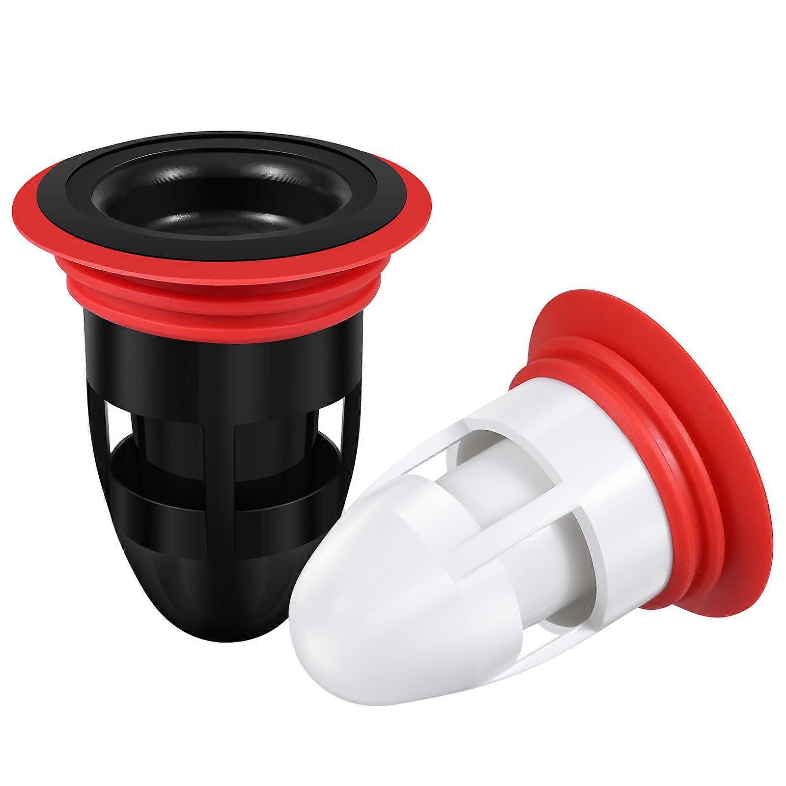 Bathroom Odor-Proof Floor Drainer Core For Daily Use Silicone Fast Draining 2Pcs