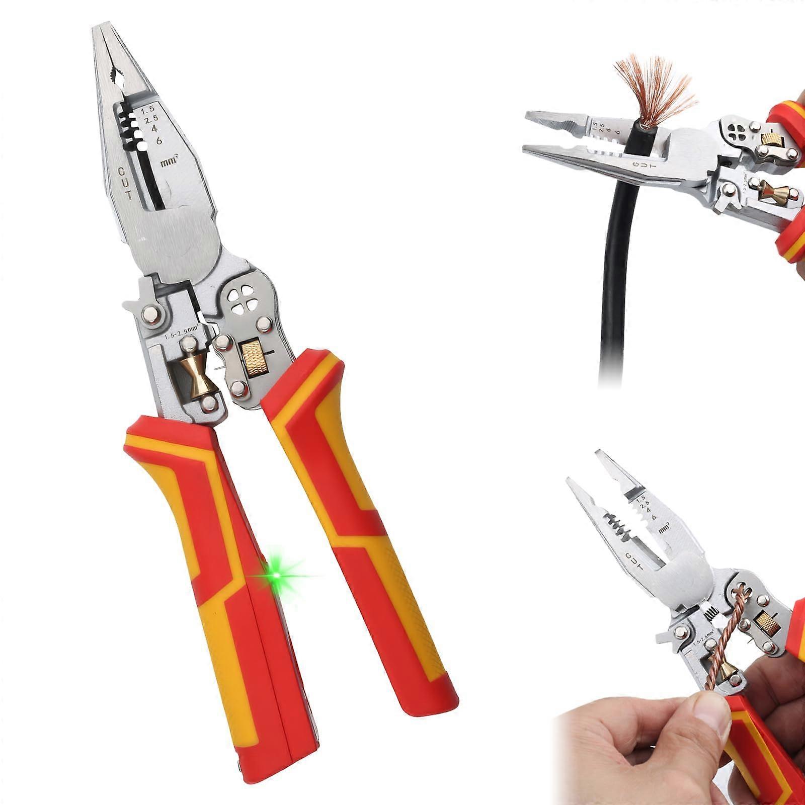 Wire Stripper with Voltage Tester, 9in1 with Current Measurement Function