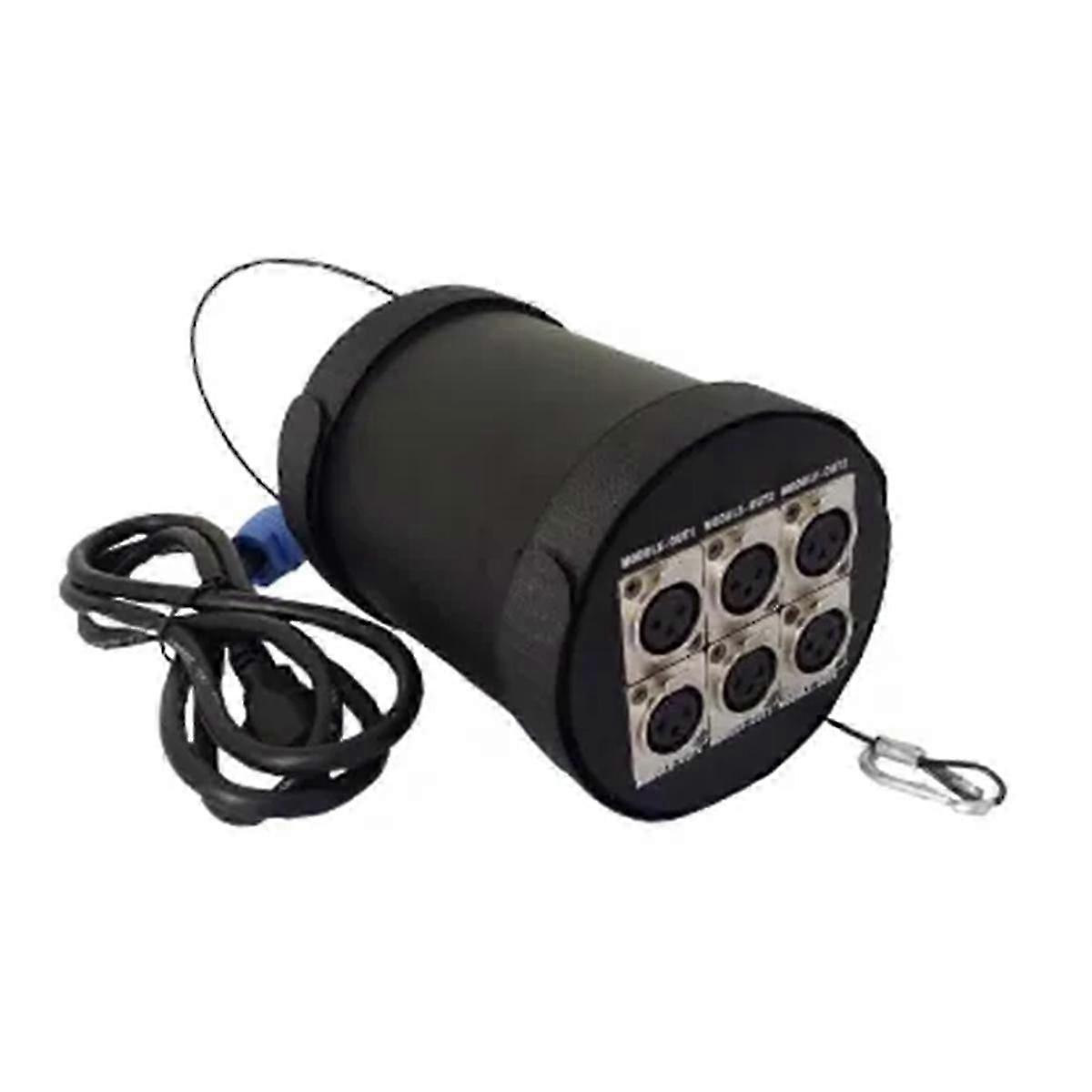 1Pc 6 Port Splitter And Amplifier Output 512x 6 Channels For Dj Disco Stage Light Control Eu Plug