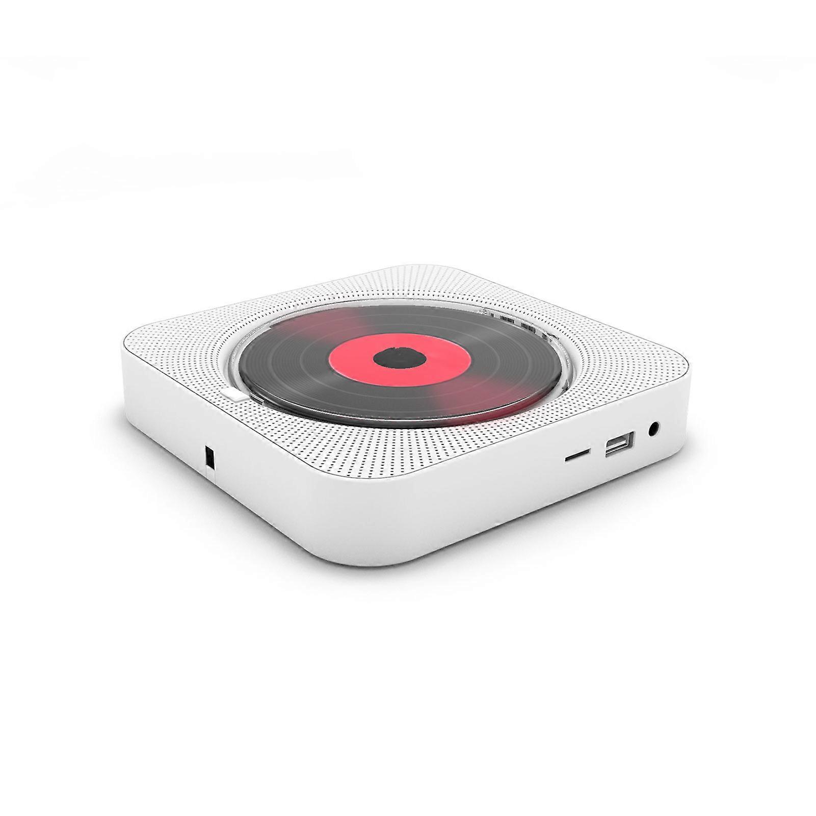 Portable CD Player Built in Speaker Stereo CD Players LED Screen Wall Mountable CD Music Player with IR Remote Control Supports CD/BT/FM/TF Card/AUX