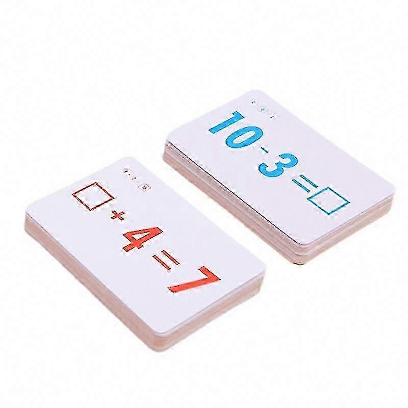 54pcs Number Flash Cards for Kids Learning Counting Math Education