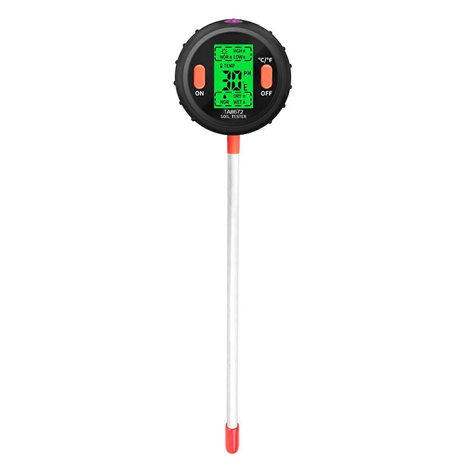 Soil Moisture Meter and pH Hygrometer for Pots TA8671 - Handheld Plant Tester