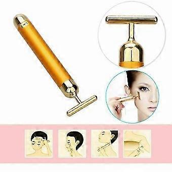 24k Gold Beauty Bars Hautpflege Puls Straffende Gesichtsrolle Massagegerät Anti-Aging