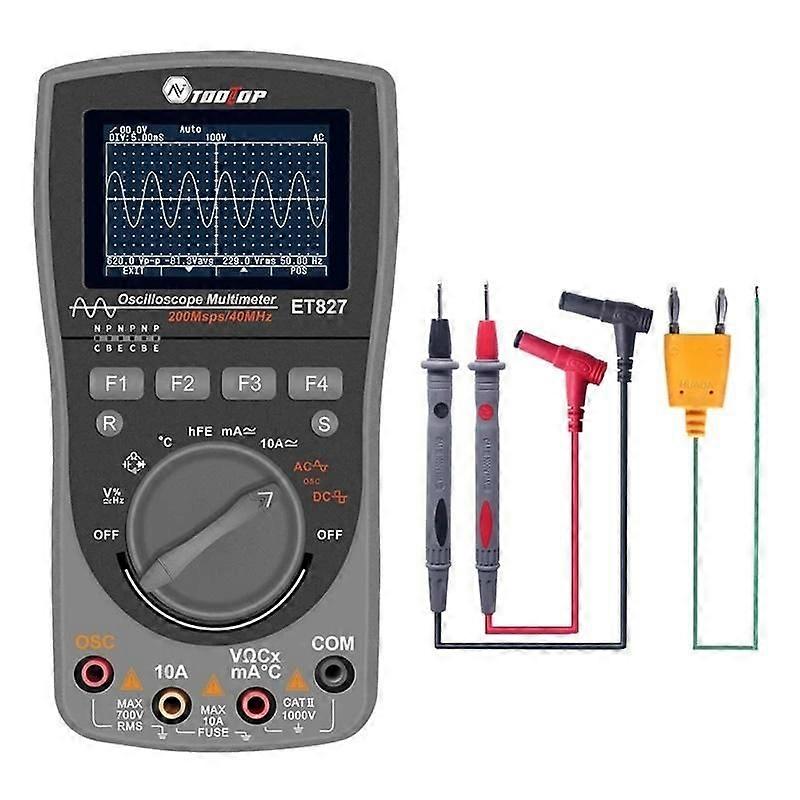 40MHz Oscilloscope + Multimeter 2 In 1 ET827