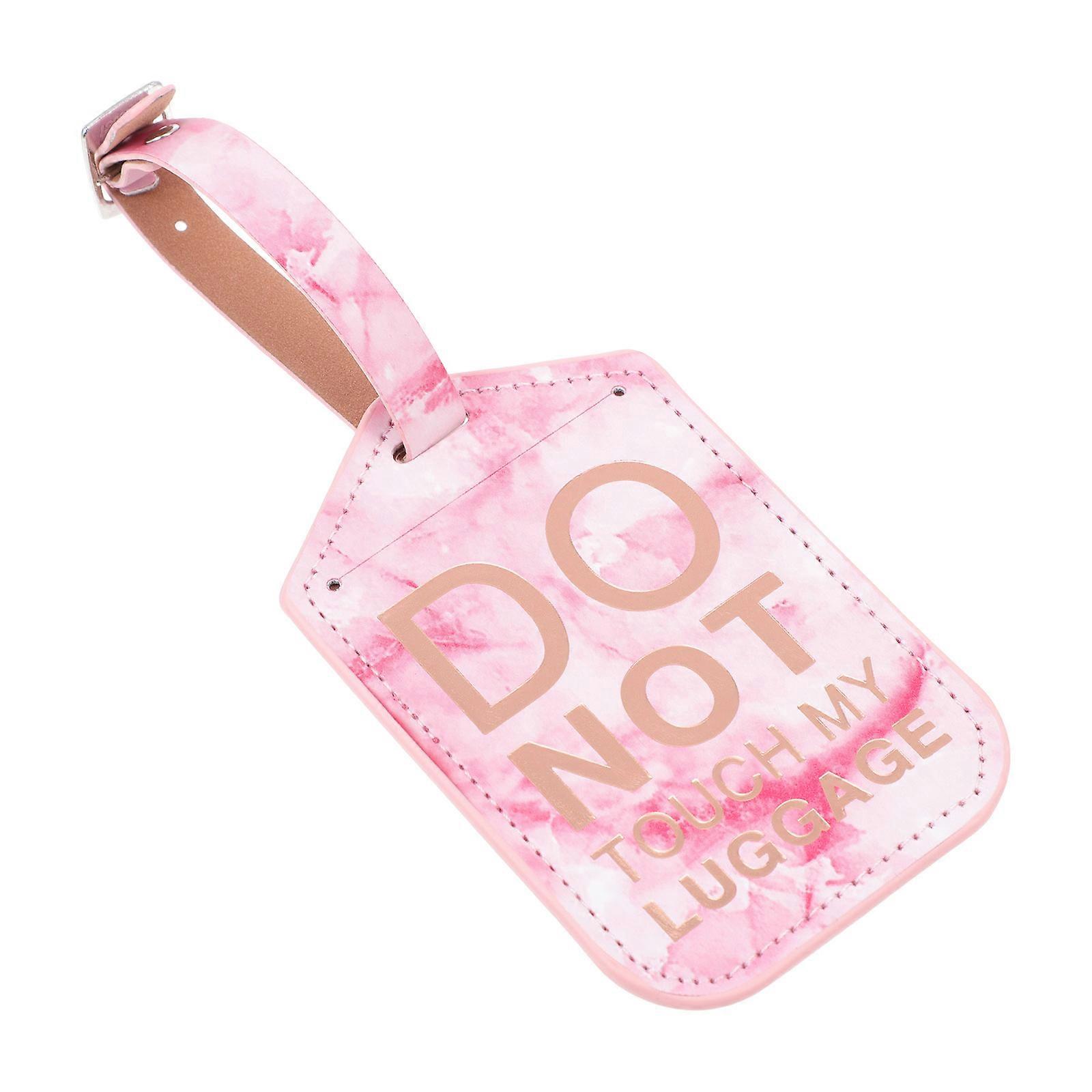 Masteelf 1Pc Durable PU Luggage Tag for Bag Hanging Useful ID Tag