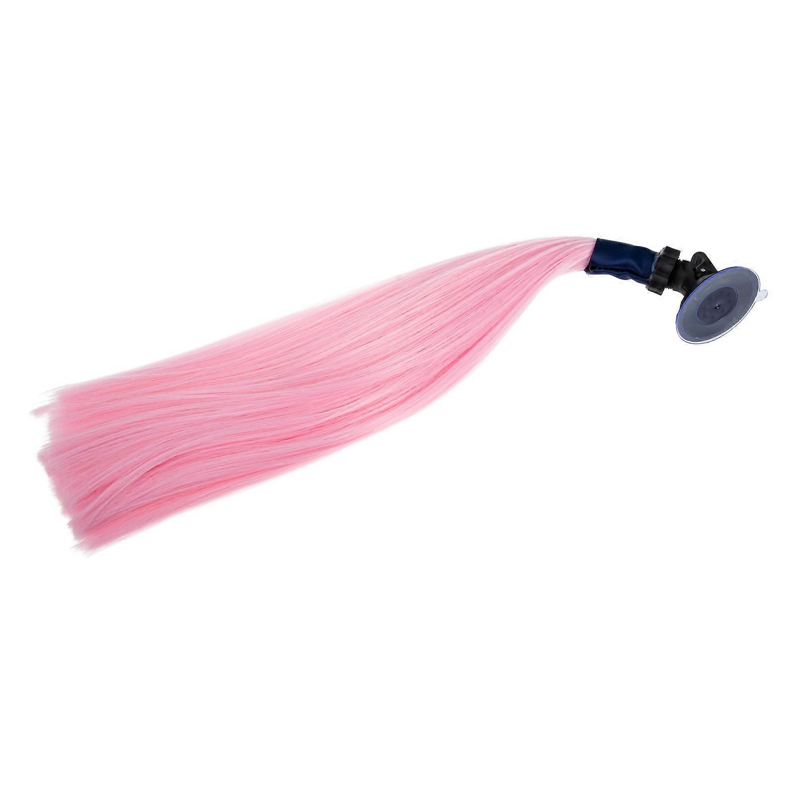 Pink Ponytail Braid for Decoration with High Temperature Wire Durable and Practical 7 inch