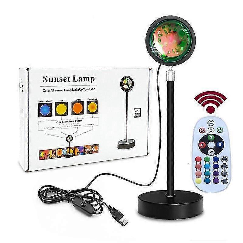 Sunset light rgb colorful 16 color remote control sunset light atmosphere light