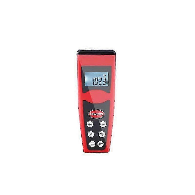Botao Digital Ultrasonic Rangefinder - Handheld Laser Measuring Tool (Red)