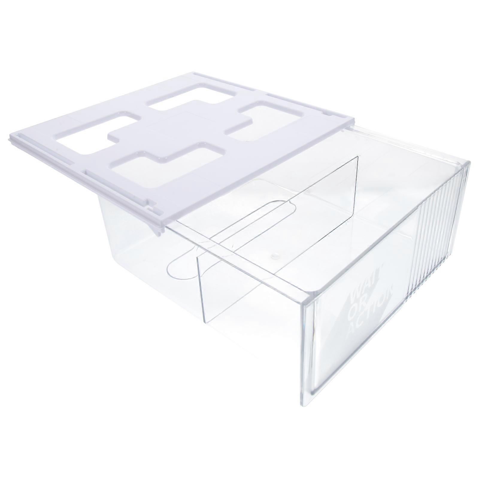 Transparent Under Desk Organizer and Storage Drawer for Tidy Space Holds Office Supplies and More