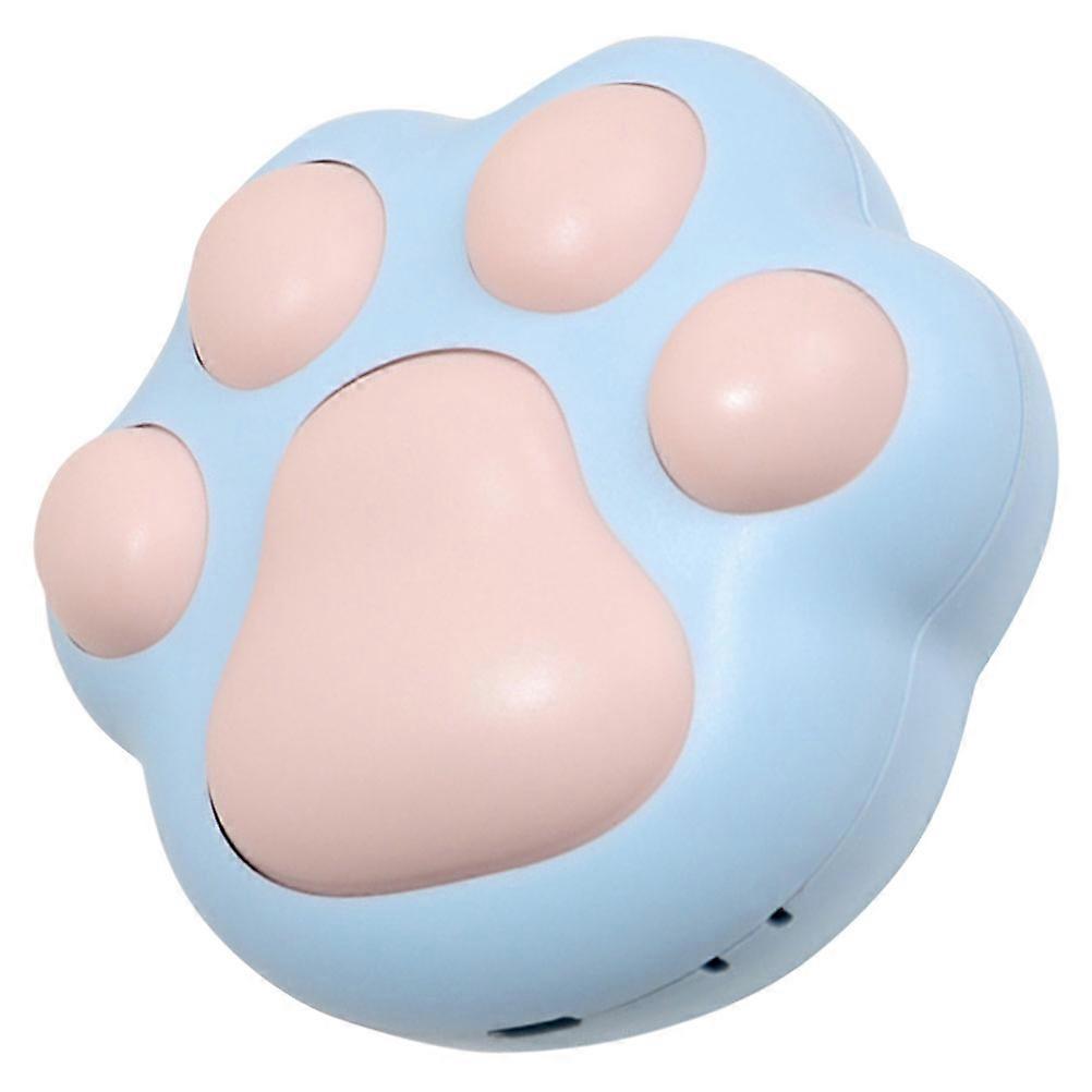 Mini Fan Handheld Fan for Cooling Cat Claw Shaped Portable Outdoor Blue