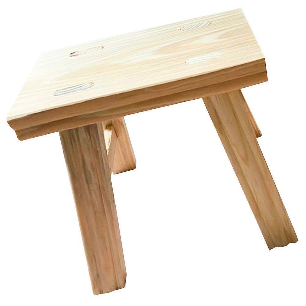 Childrens Step Stool Household Solid Wood Stool Bedroom Easy to Clean 1Pack