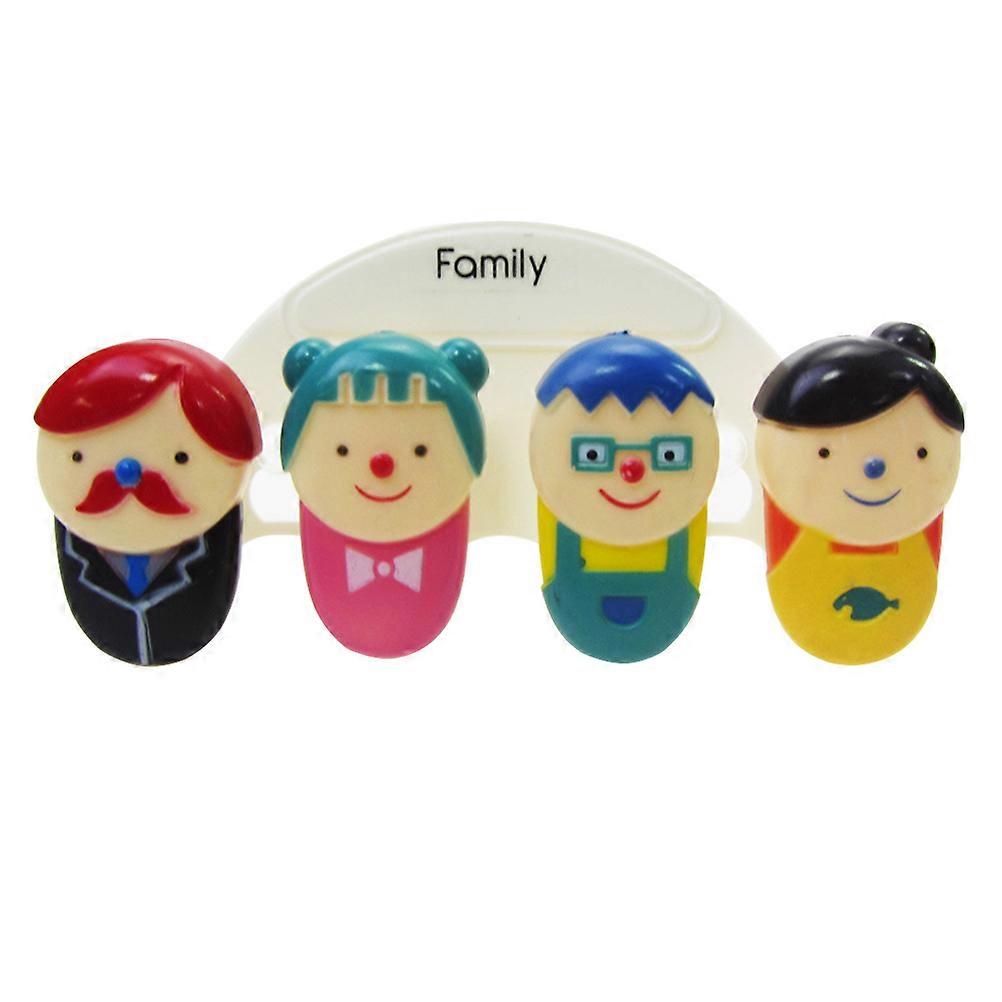 Wall Mounted Toothbrush Storage Rack Punch Free Design Square Shape Assorted Color PP Material For Home Kitchen Use 15 7 4CM 1PC