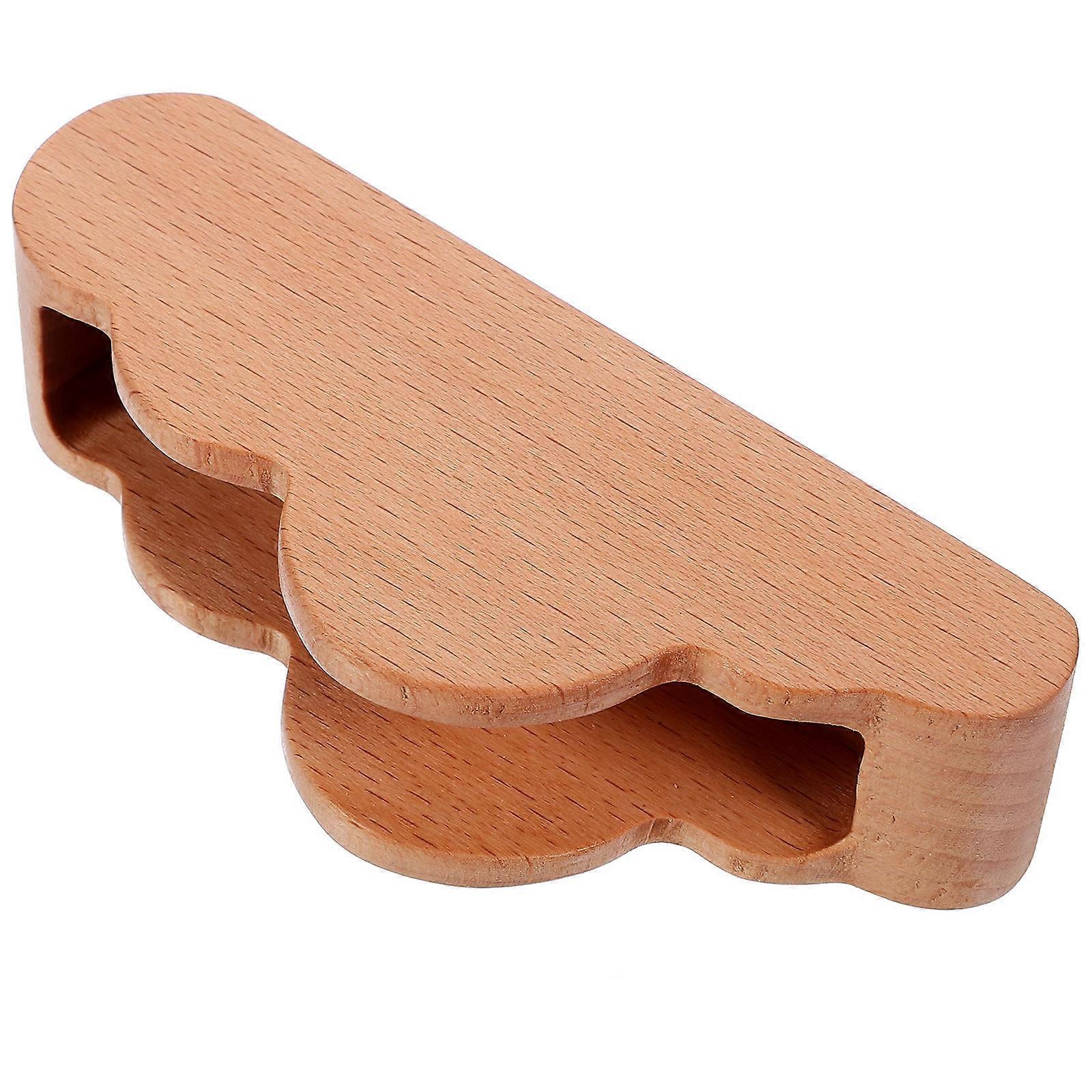 Wood Business Card Holder for Party Use and Sturdy Light Yellow Color Fits Your Cards