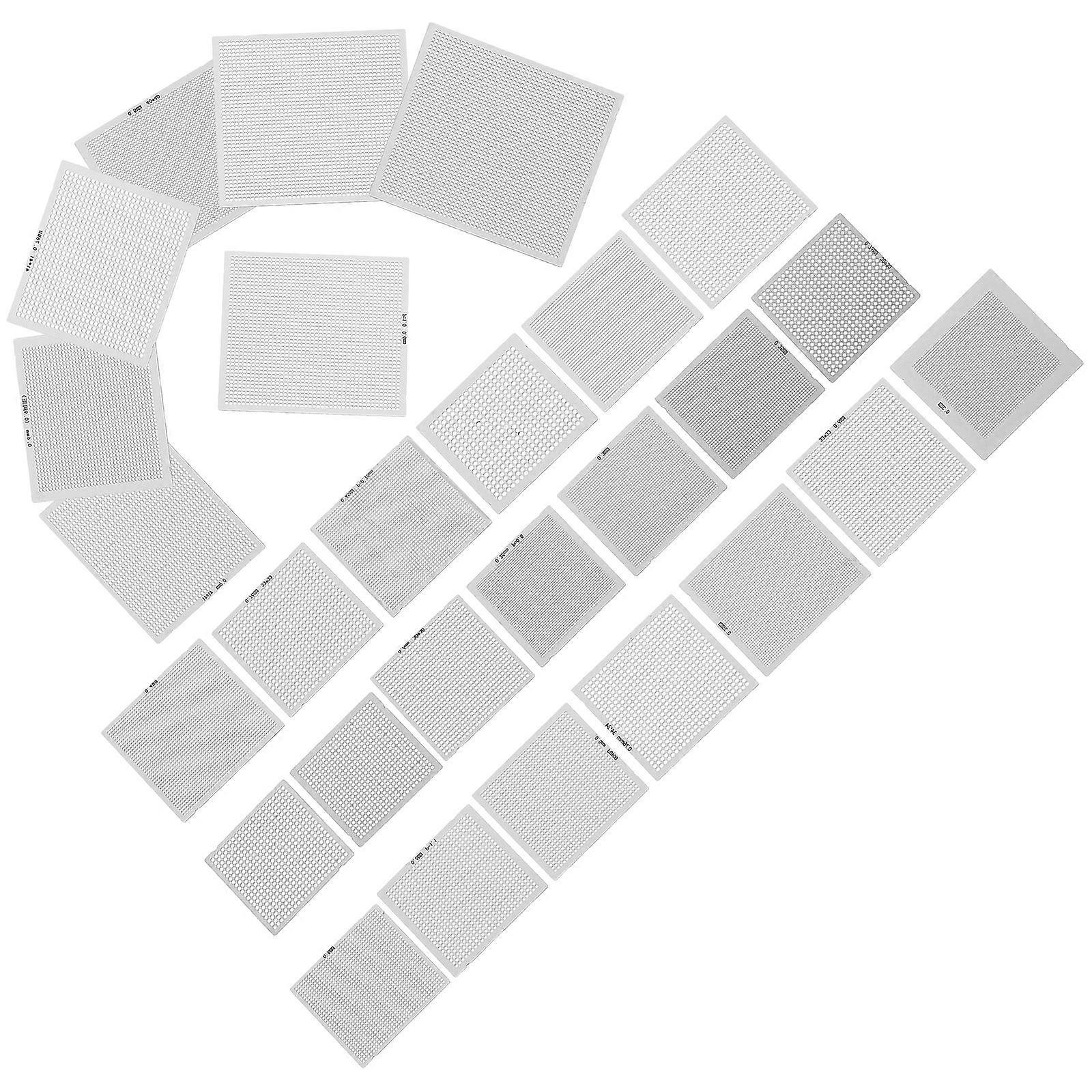 Reballing Template Accessory For Laptops Gaming Consoles 1 Set Silver Repair