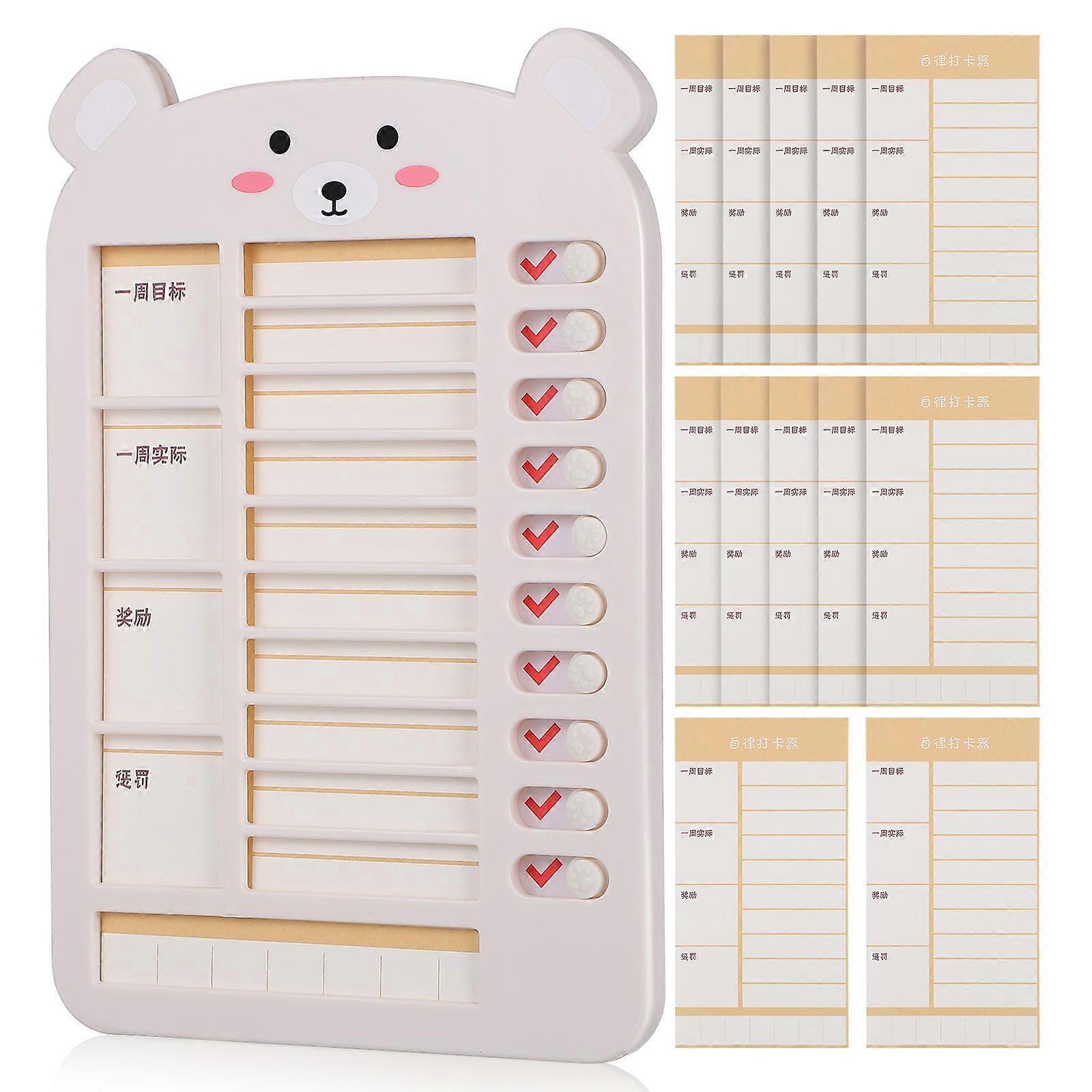 Beige Goal Planner for Women SelfDiscipline Tracker Weekly Organizer PP Material for Daily Use 8.5 x 11 Inches