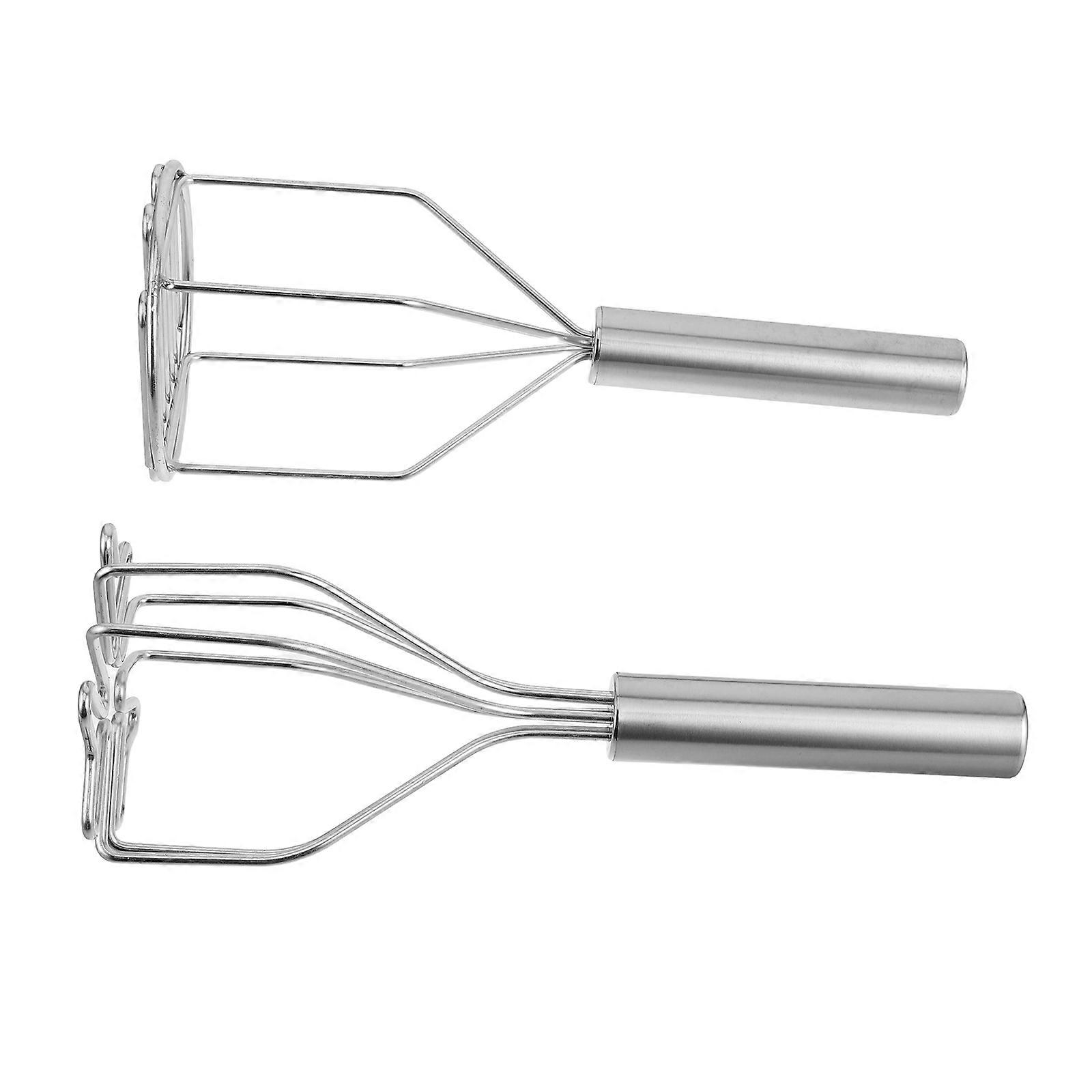 Stainless Steel Potato Masher for Kitchen Use and Easy to Clean 2 Pcs