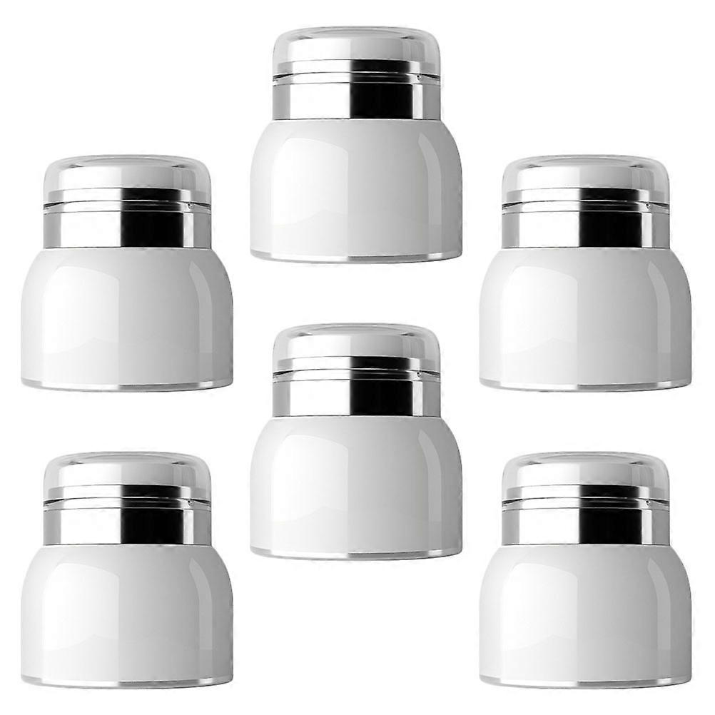 White Acrylic Storage Jars with Pump for Shampoo Lotion Cream Practical Travel Size 30g