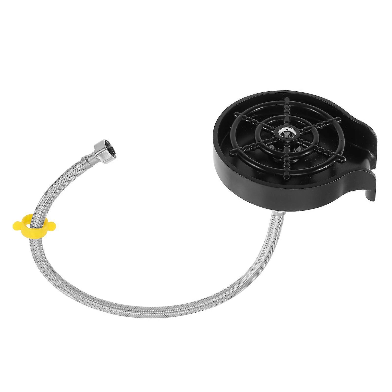 Stainless Steel Cup Cleaner for Sink with High Pressure Nozzle Easily Cleans Glass Bottles and Cups