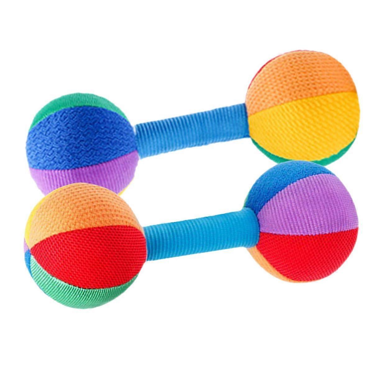 Pack of 2 rattles, sensory for newborns, promotes motor skills and senses