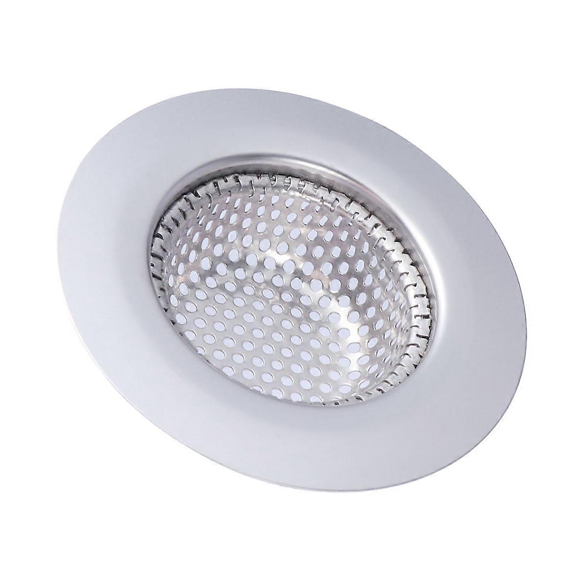 Sink Filter Drainer Anti-Blocking Stainless Steel Drain Mesh Kitchen Use 7.00X7.00X1.50CM Prevent Clogs 1Pcs