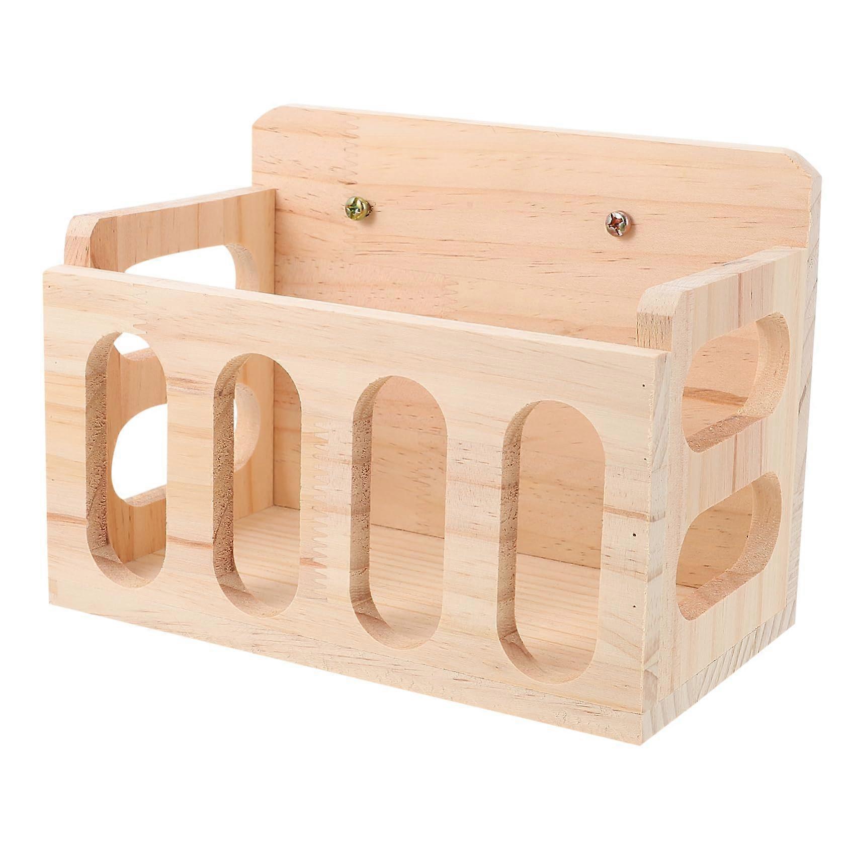 Wooden Hay Feeder For Rabbits & Guinea Pigs Auto Hay Holder Stable Construction Portable And Space-Saving Easy To Clean