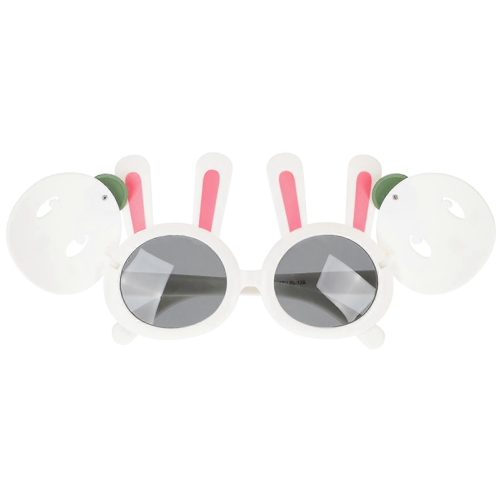 Cartoon Sunglasses For Kids Eyewear Suitable For Boys And Girls Featuring Rabbit Shape Pink Color UV Protection 1 Pair