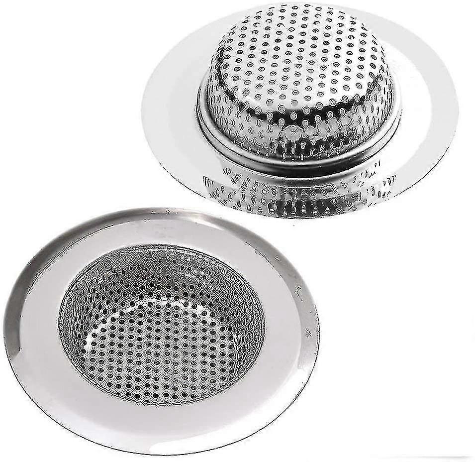2-Pack Kitchen & Bathroom Sink Strainer Drain Screens - Durable & Practical