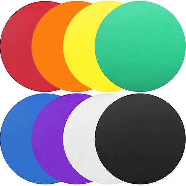 8 pcs Rubber Jar Grippers, Round Kitchen Coasters, Multi-Purpose Bottle Openers, Multicolor