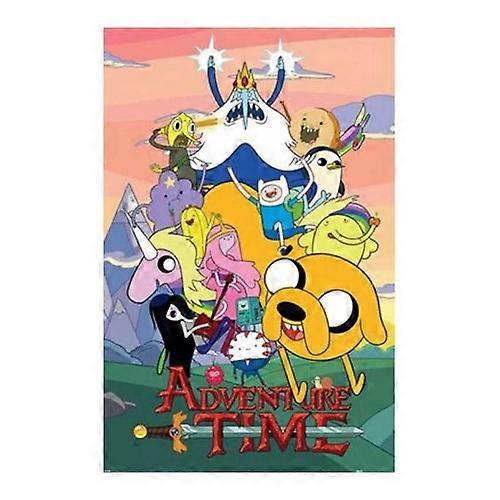 Adventure Time Group Paper Poster