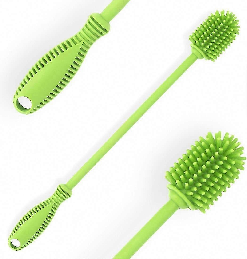 Silicone Bottle Cleaning Brush with Long Handle 31cm/12.5" for Baby Bottles Hydro Flask Glassware Perfect Smaller 1PC