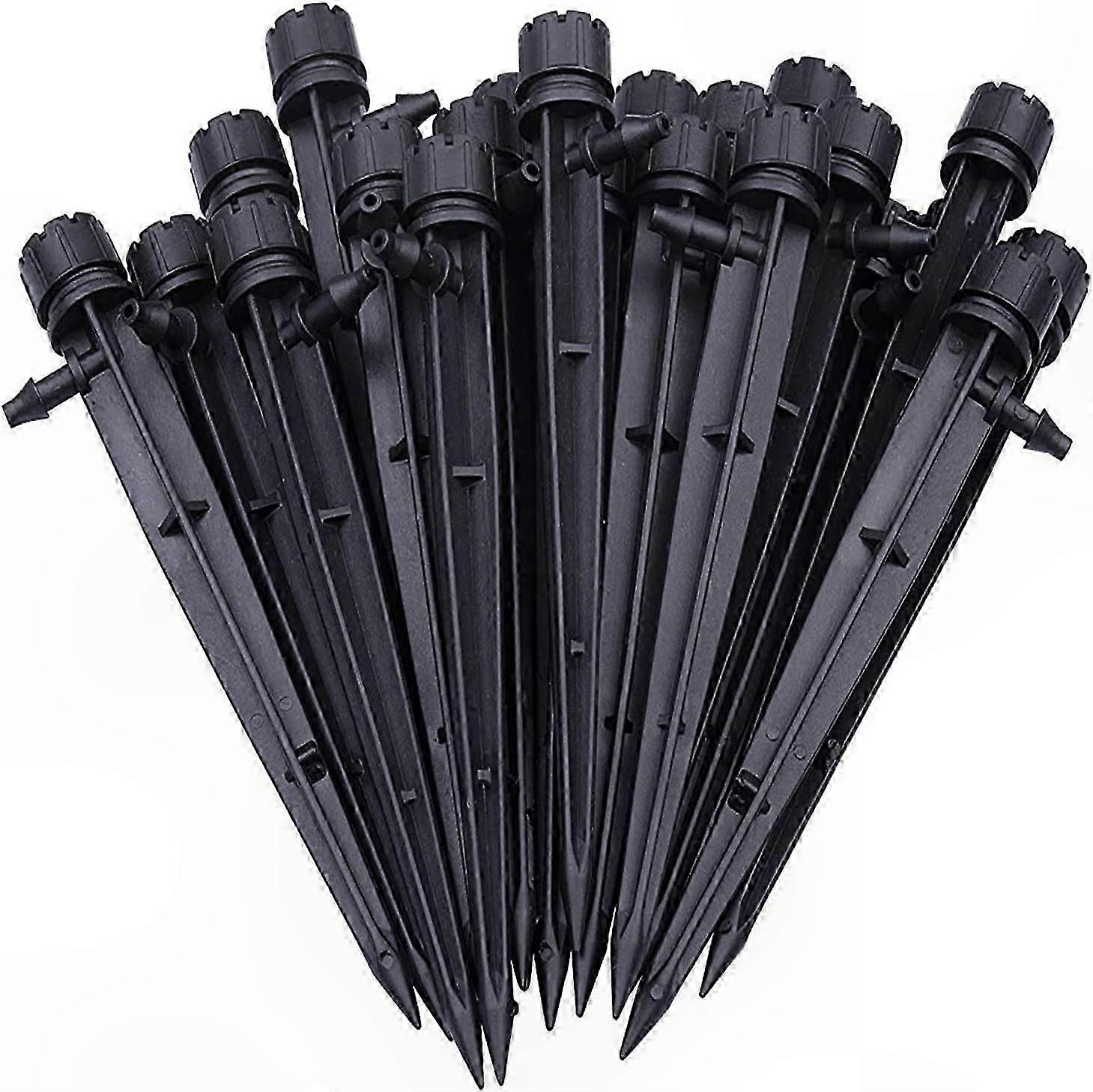 Adjustable 360 Drip Emitters for 4mm/7mm Tubing, 50-Pack for Efficient Watering Systems