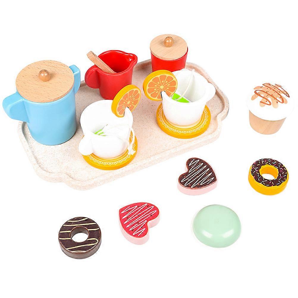 Children's Afternoon Tea Set Simulation Food Role-Playing For Tea Party Playtime Assorted Color 1 Set