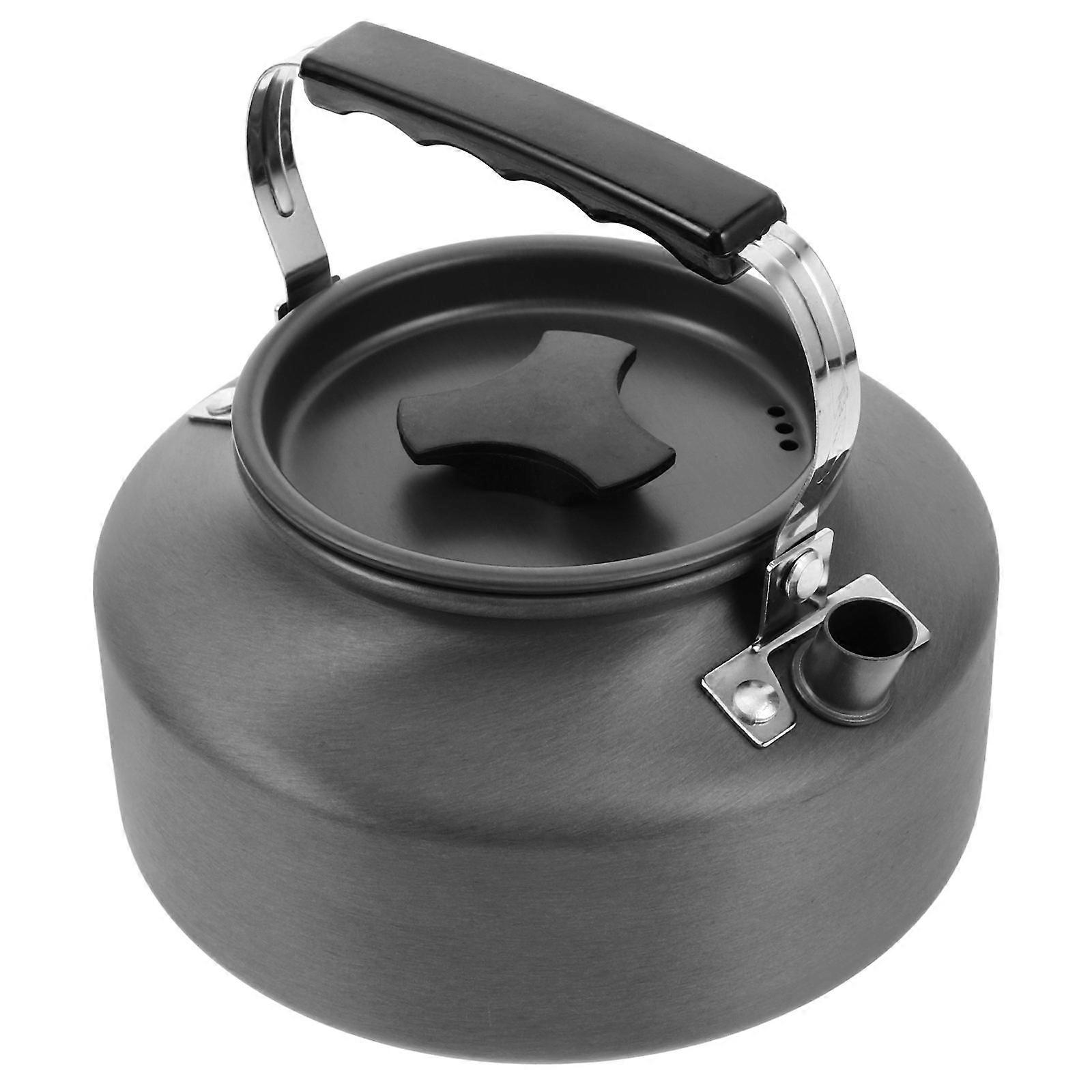 It sounds like you're looking for a product description or information about a **portable aluminum oxide camping tea kettle** designed for outdoor
