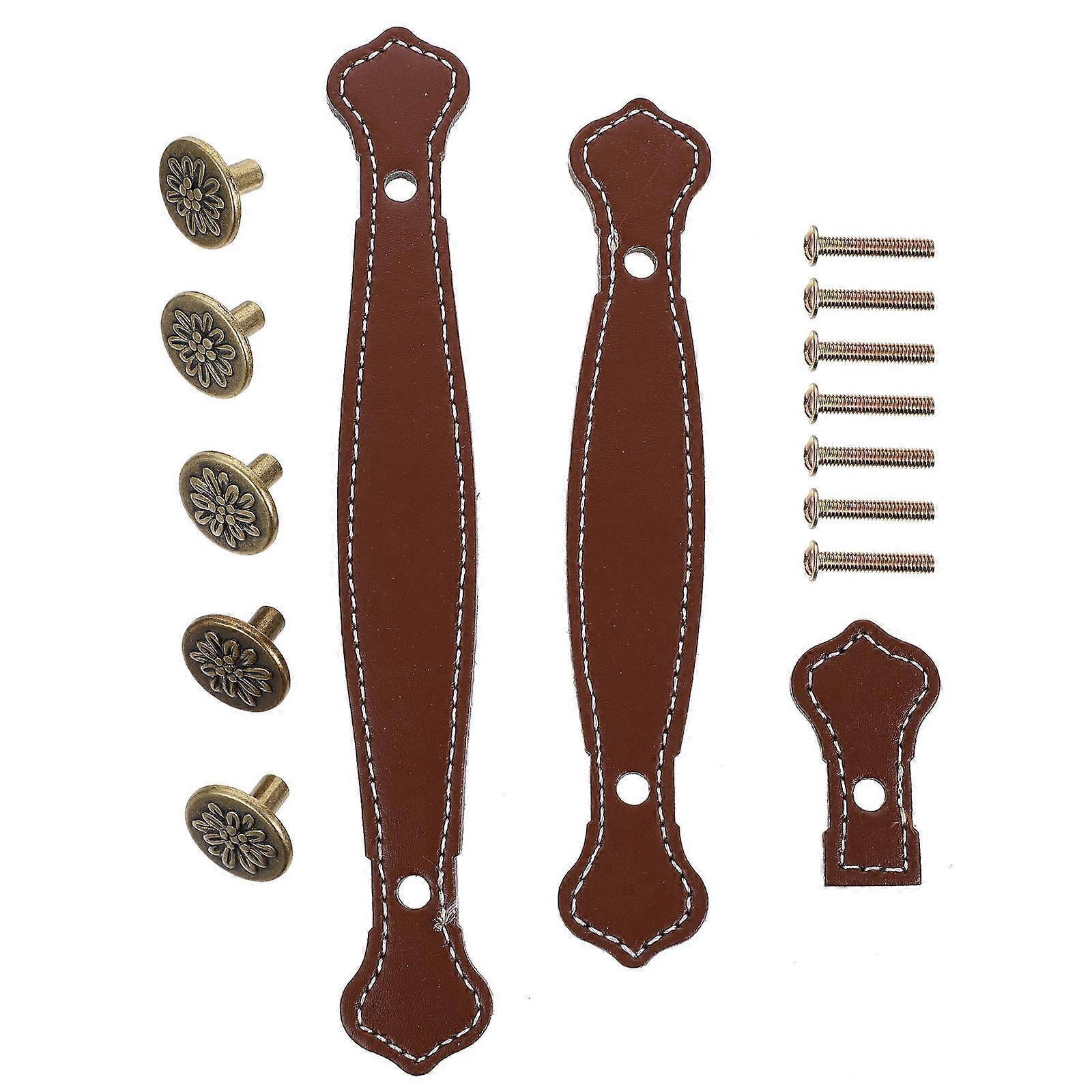 3pcs Zinc Alloy Retro Suitcase Handles for Furniture Cabinet Drawer Pulls Smooth Surface Resistant Wardrobe Decoration