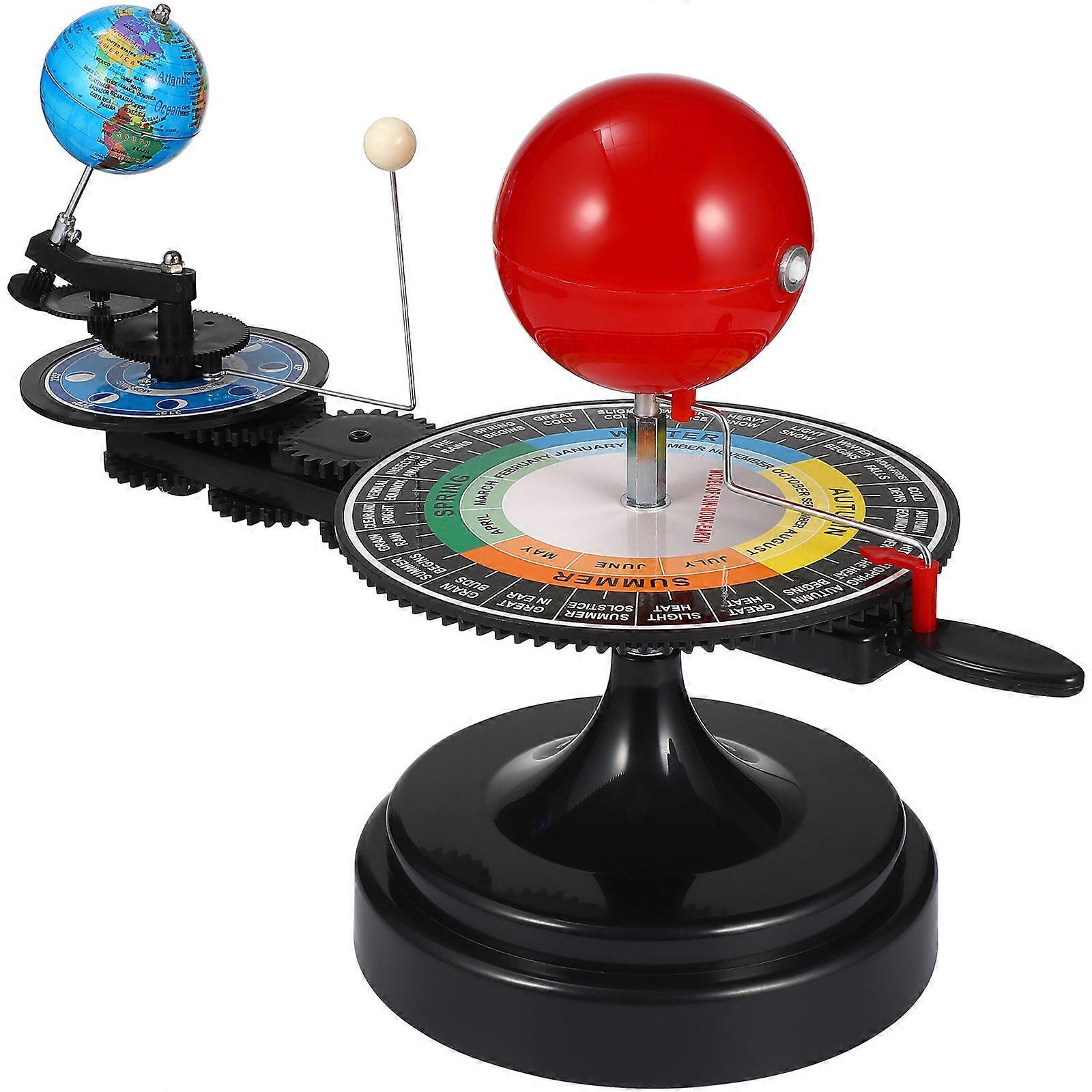 Sun Earth Moon Orbital Model Solar System Planetarium 3D Model Rotating Model Science Educational Toy Astronomy Cognition Teaching Prop