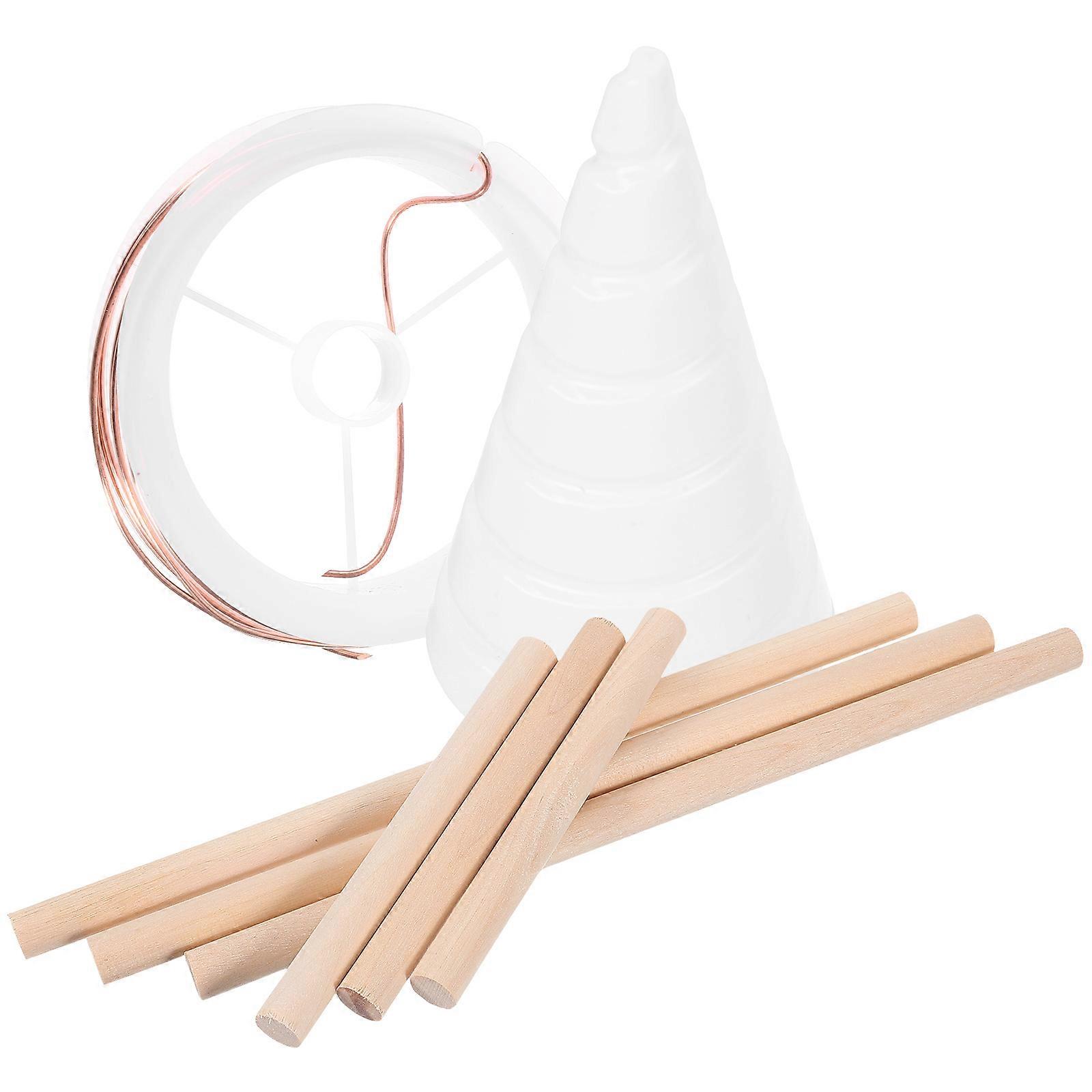 Copper Wire Gardening Antenna with Coil Winding Tool and Sticks for Electroculture Assorted Color