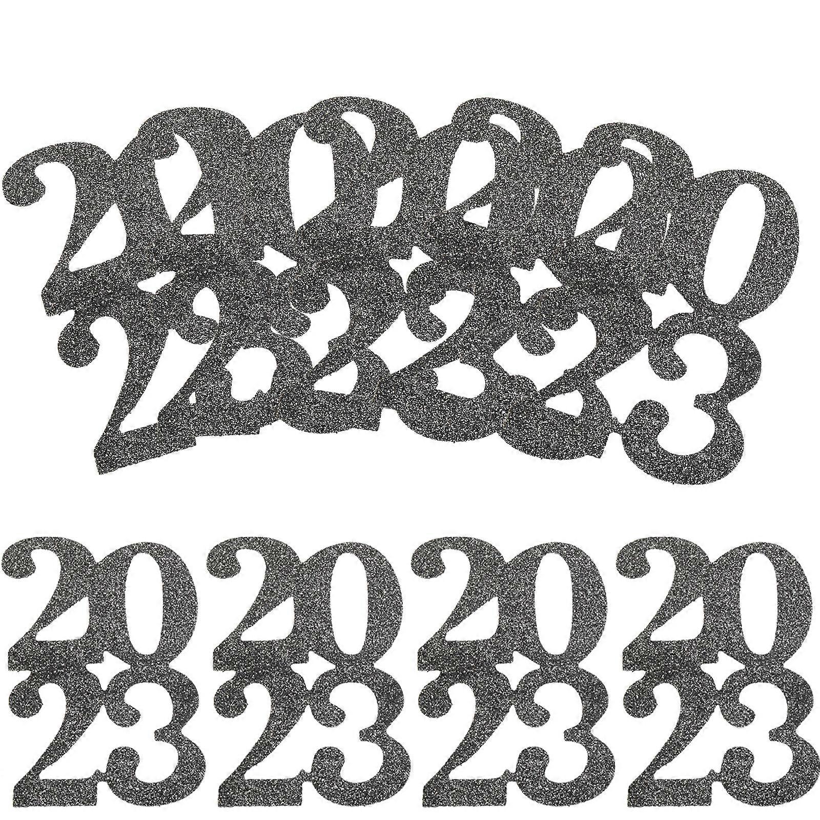 2023 Graduate Cutouts For Table Centerpieces Black Decorations For Friends Event 12x8.5cm 24Pcs