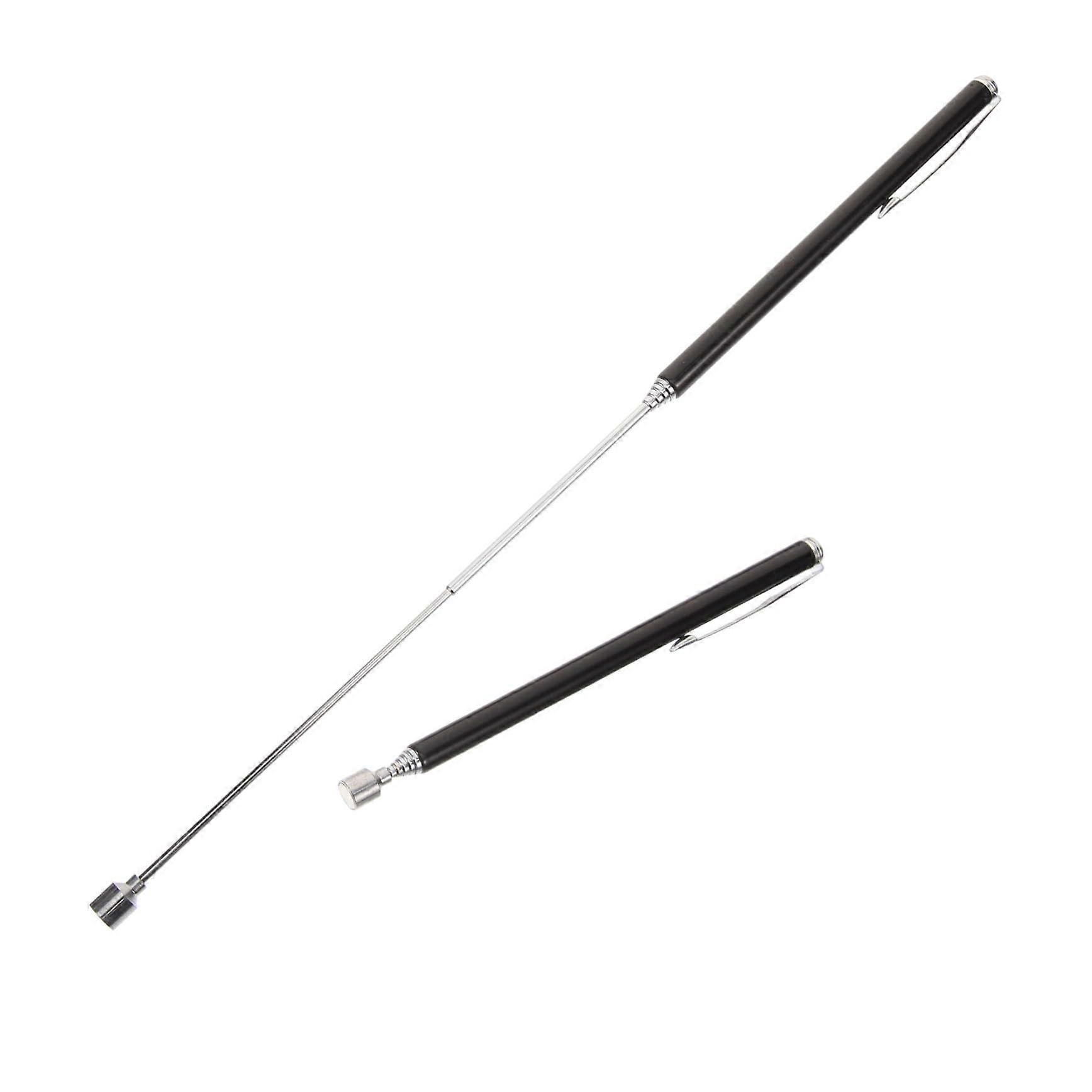 Magnetic Pick Up Tools Set of 2, Telescopic Gripper Pen with Pocket Clip, Retractable Metal Reach Stick, Durable Design