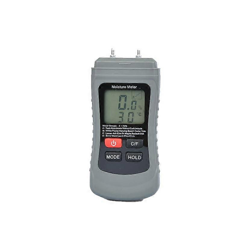 MT01 Two Pins Digital Wood Moisture Meter with LCD Display and Thermometer for Accurate Wood Moisture Testing