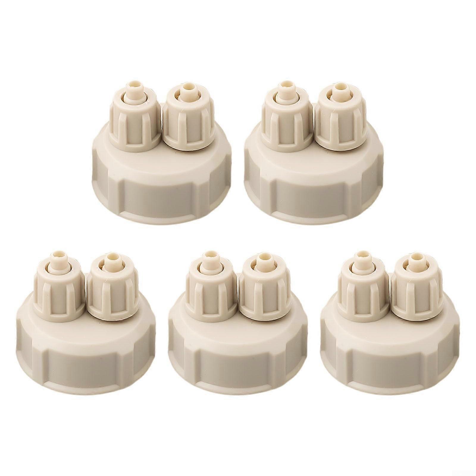 Aquarium DIY Generator Bottle Caps 5 Pack for Air Diffuser Valve Gauge and Enhanced Plant Growth