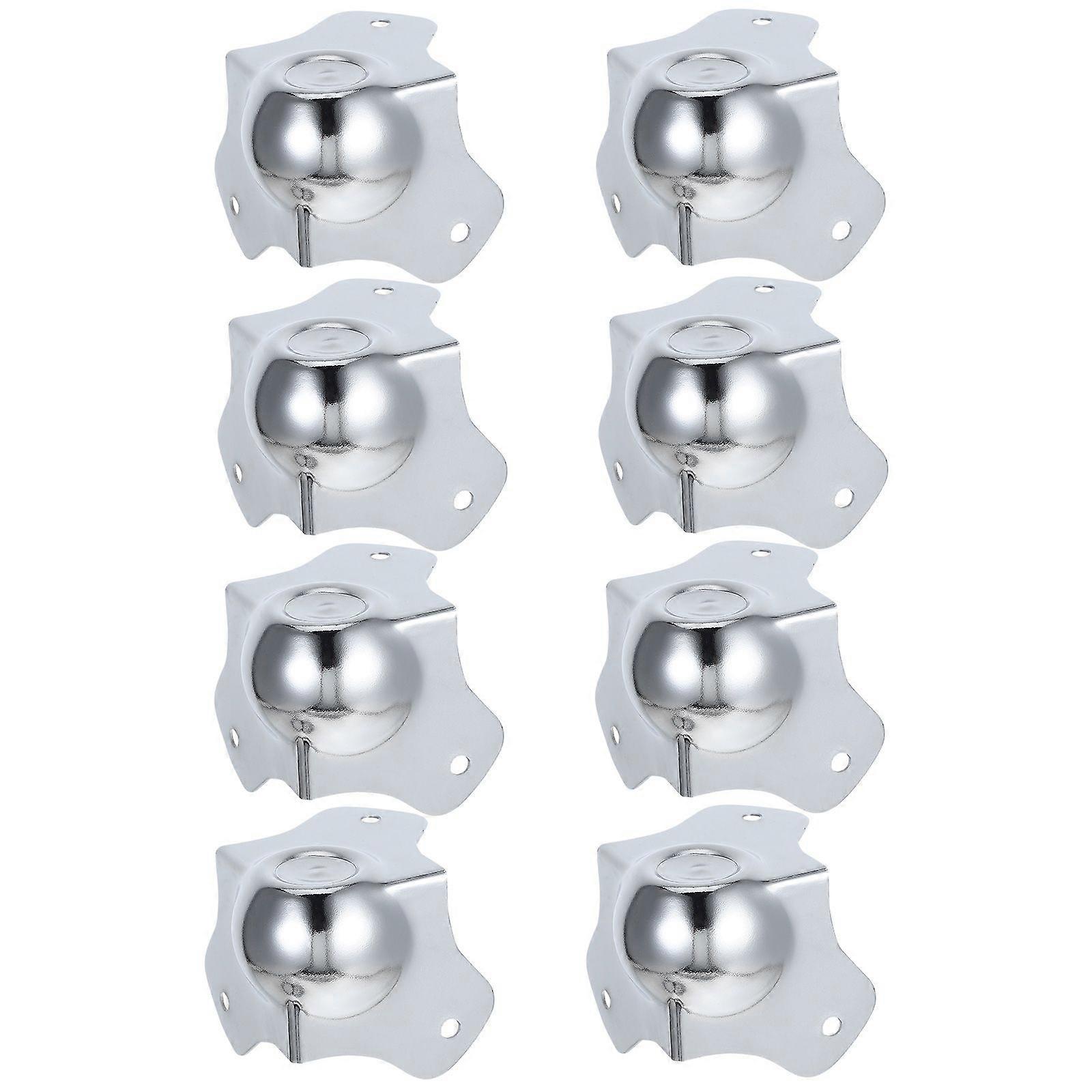 8pcs Metal Ball Corner Protectors for Furniture Safety Corner Edge Guards for Tables Flight Case Hardware Metal Corner Safety Protector