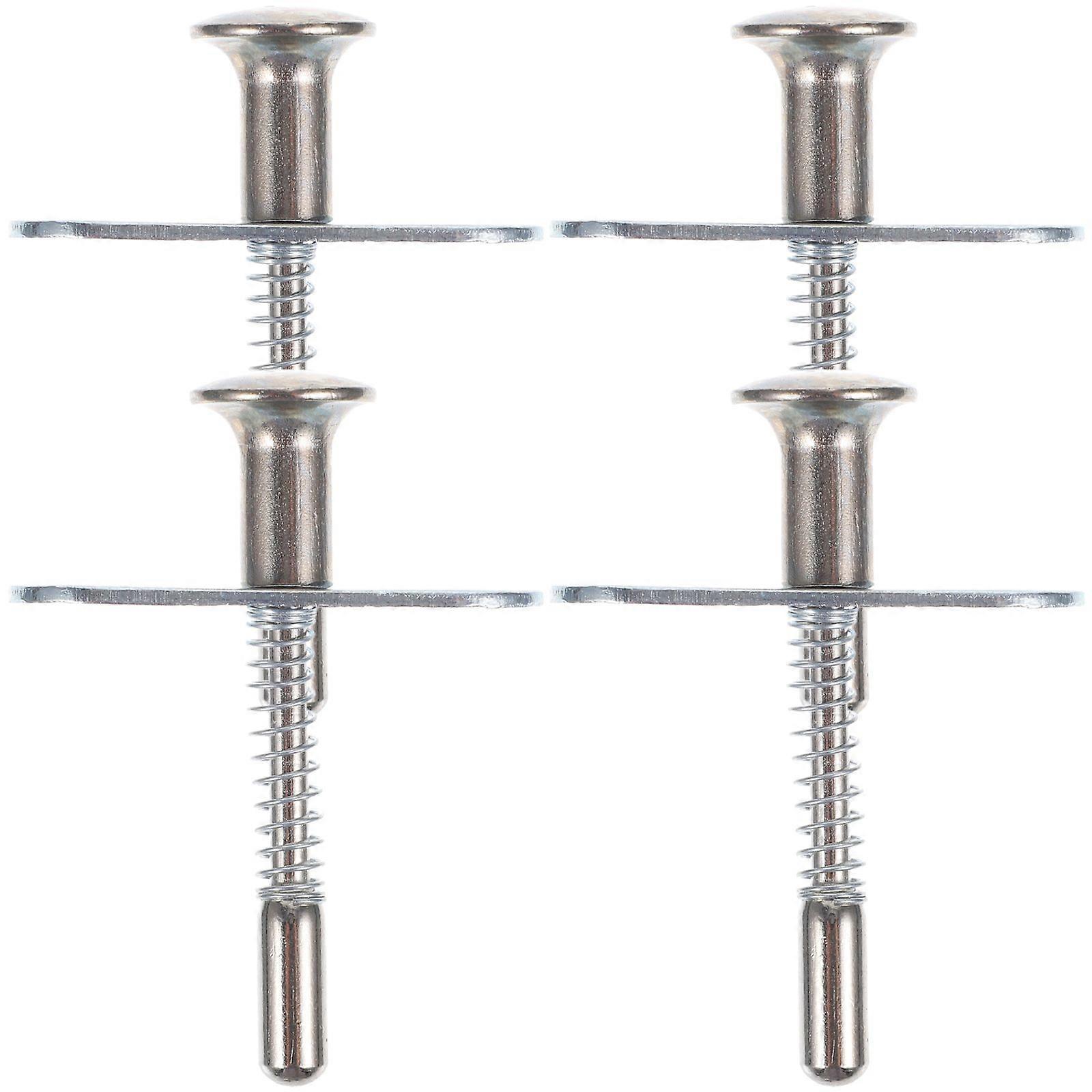 4pcs Spring Loaded Latches Plunger Latches Spring Latches for Baby Crib Bed Small Bed