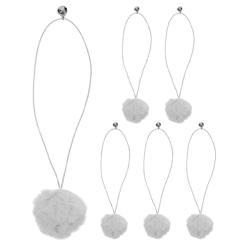 6pcs Cat Dangling Ball With Bell Cat Trees And Scratching Post Interactive Cat Toy Replacement Balls