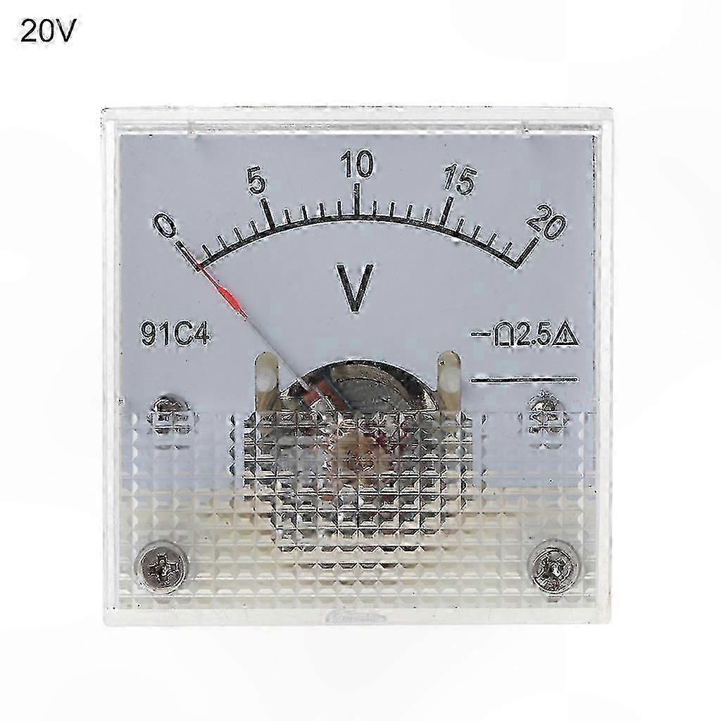 Analog DC Voltmeter Panel Meter with Mechanical Pointer, 3/5/10 Scale Range