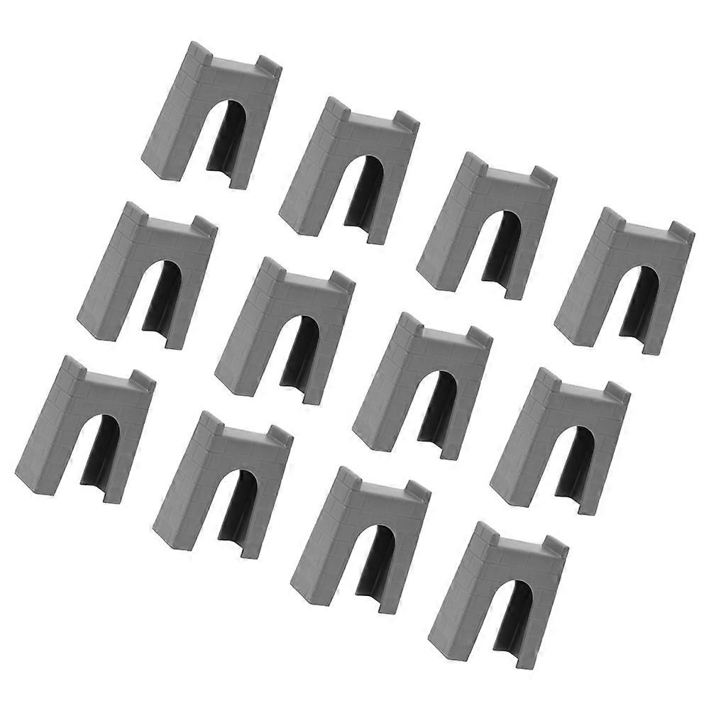 12pcs Train Track Bridge Support Lightweight Decorative Compatible with Various Tracks Easy to Carry and Store