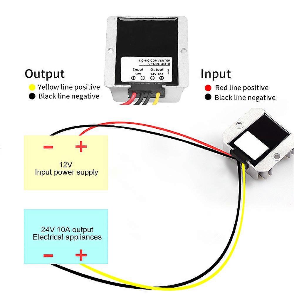 DC12V to 24V 10A 240W Step Up Converter Boost Voltage Regulator Module Waterproof IP68 