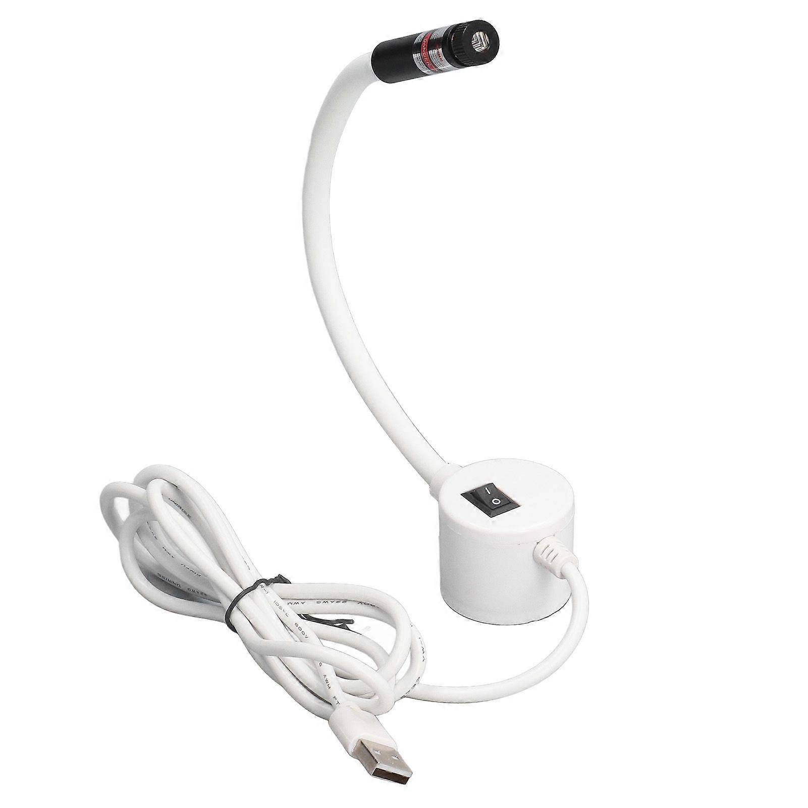 Sewing Machine Light Adsorbable 360 Rotating Gooseneck Silicone Portable Green Light USB Cross Positioning Light